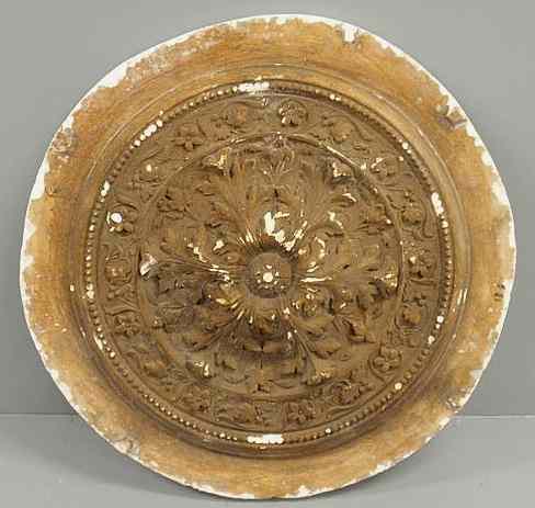 Appraisal: Architectural plaster ceiling medallion c dia