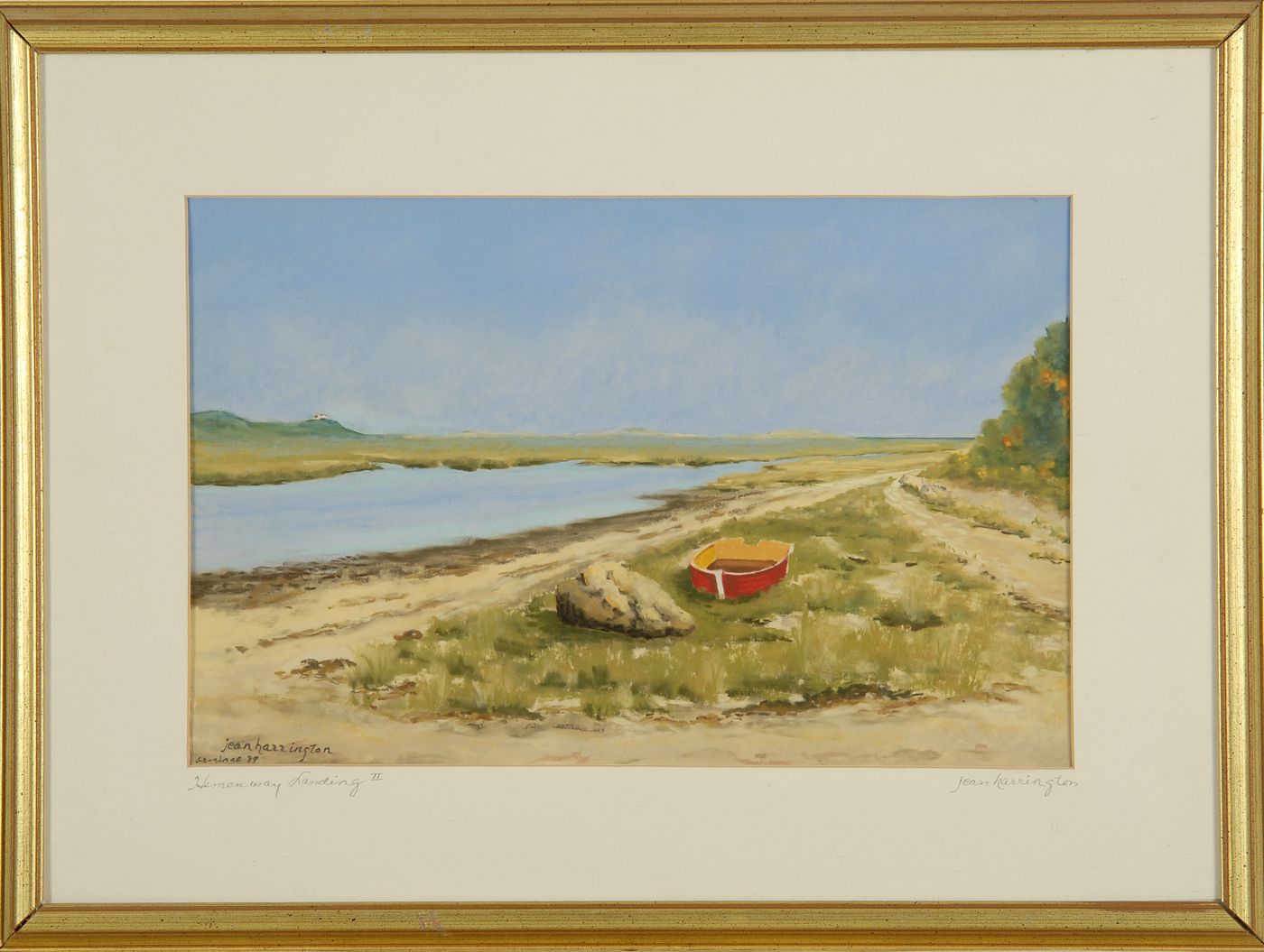 Appraisal: JEAN HARRINGTONCape Cod ContemporaryHemenway Landing II Signed lower left Jean