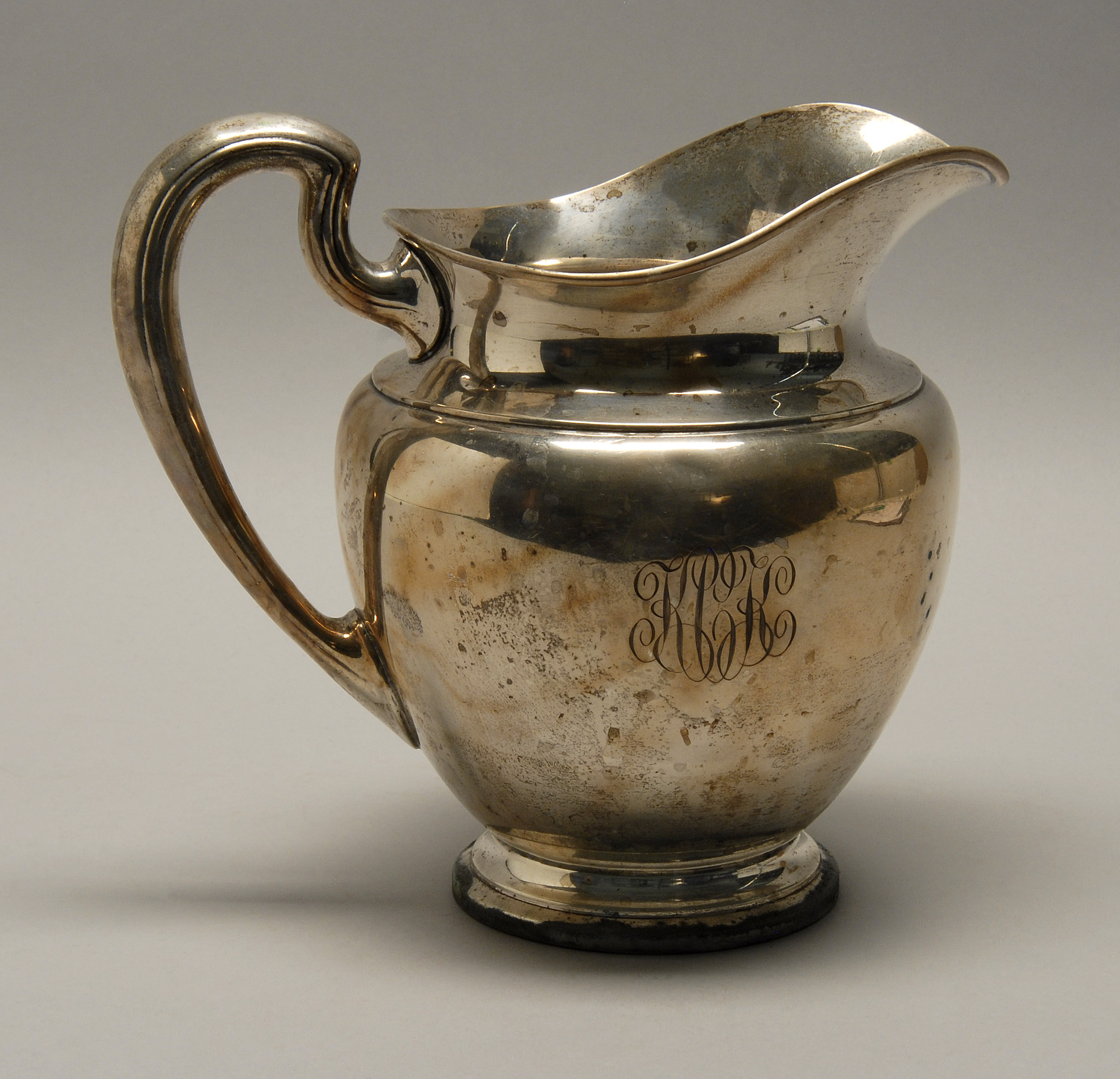 Appraisal: FRANK SMITH STERLING SILVER WATER PITCHER Gardner Massachusetts th CenturySquat