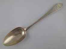 Appraisal: Irish silver A Georgian silver Celtic point serving spoon John