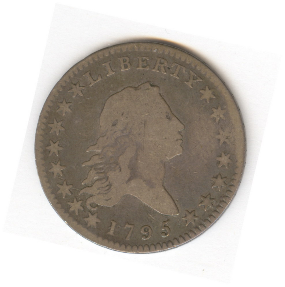 Appraisal: FLOWING HAIR U S SILVER HALF DOLLAR Estate coin