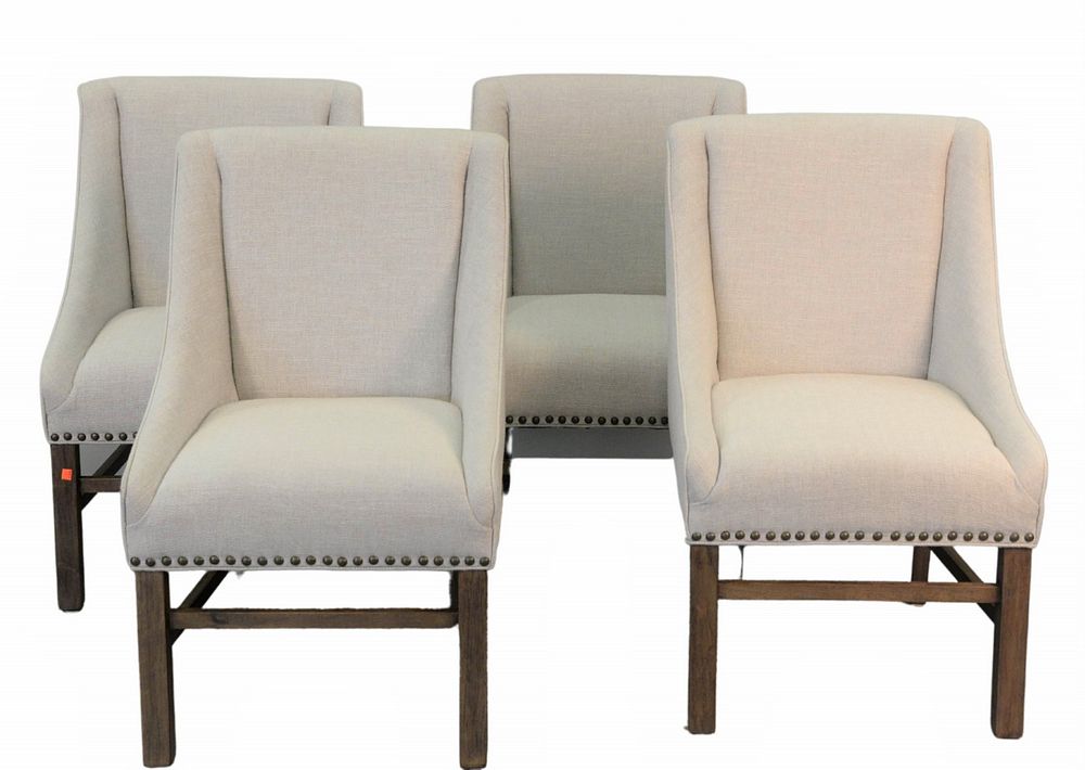 Appraisal: Set of Four Upholstered Chairs Provenance The Estate of Diana