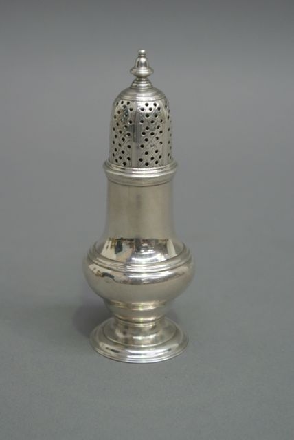 Appraisal: A George II Sterling Silver baluster form caster by Samuel