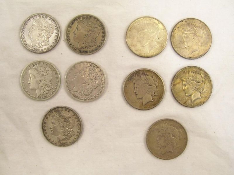 Appraisal: - Silver Morgan Peace Dollars Includes S S O O