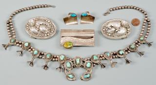 Appraisal: Native American Sterling Items st- nd items women's Morty Johnson