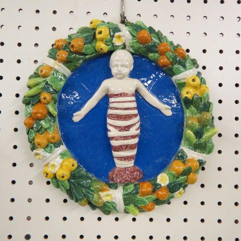 Appraisal: Della Robbia Italian Ceramic Plaque Christ child