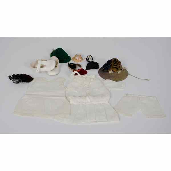 Appraisal: Doll Clothing Lot of assorted doll clothing including delicately sewn