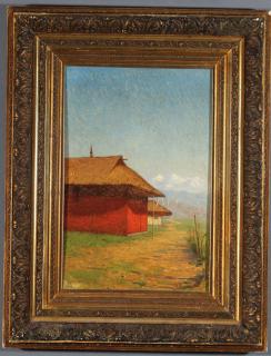 Appraisal: V VERESHCHAGIN OIL PAINTING VASILI VASILIEVICH VERESHCHAGIN Russian - At