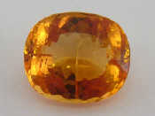 Appraisal: A loose polished golden topaz approx ct x x mm