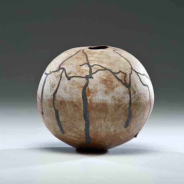 Appraisal: Steven Montgomery USA Sphere Stoneware ht wd in Daniel Jacobs