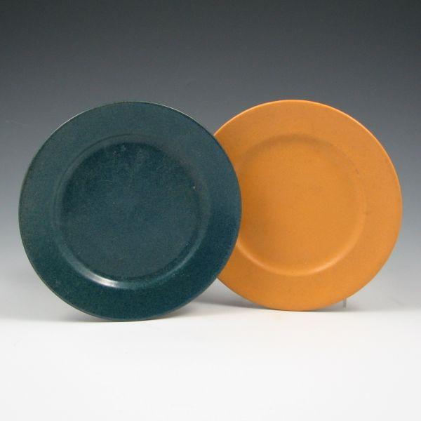 Appraisal: Two plates by SEG blue and Paul Revere Pottery yellow