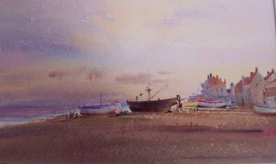 Appraisal: Ian A Clarke Quiet Evening at Aldeburghsigned dated and inscribedwatercolour