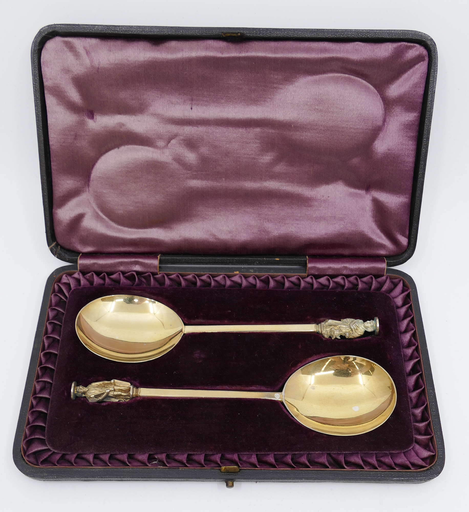 Appraisal: pc English Victorian Gold Washed Sterling Seal Top Spoon Set-