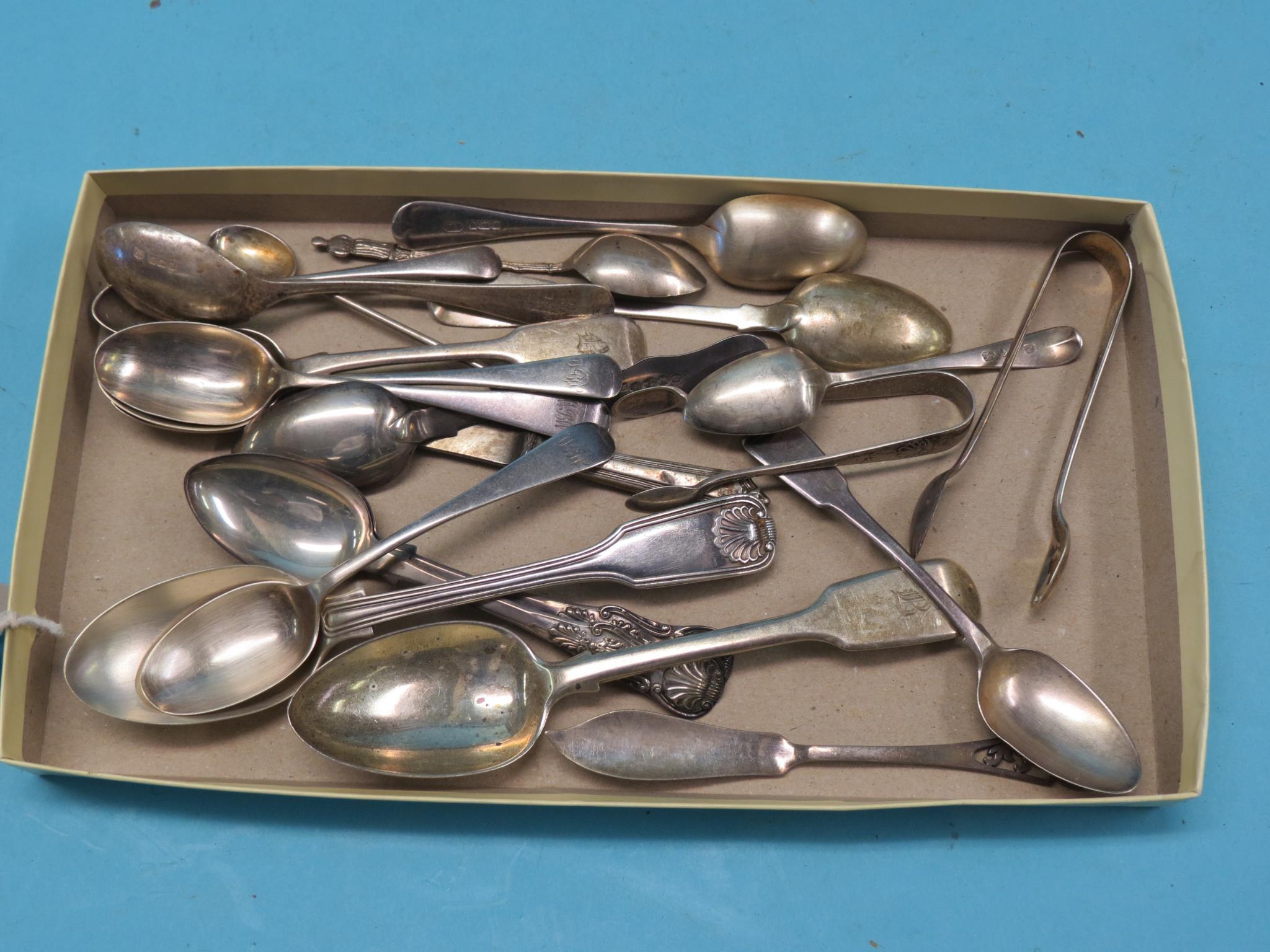 Appraisal: Silver cutlery largely spoons approx oz total