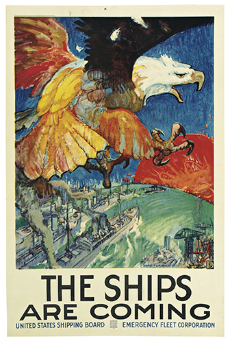 Appraisal: VARIOUS ARTISTS WORLD WAR I Group of posters Sizes vary