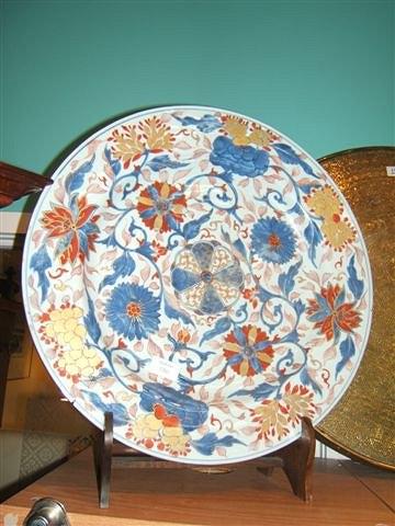 Appraisal: A large Chinese blue and white charger th th Century