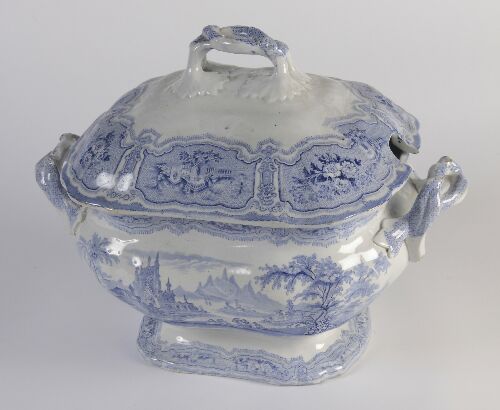 Appraisal: A th century Robert Cochran Co 'Syria' pattern blue printed