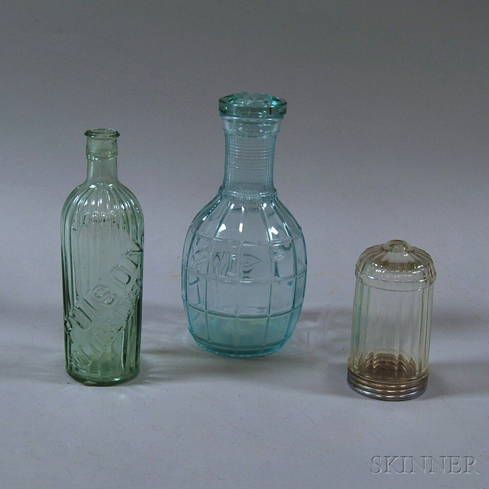 Appraisal: Three Glass Vessels a Sparkletts Artesian Water Co decanter a