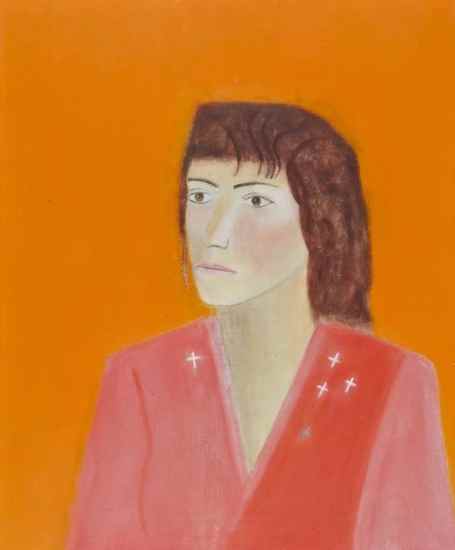 Appraisal: Craigie Aitchison - Portrait of Betty Van de Geld oil