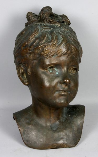 Appraisal: Karl Gerhardt - bronze bust of Nellie Grant as a