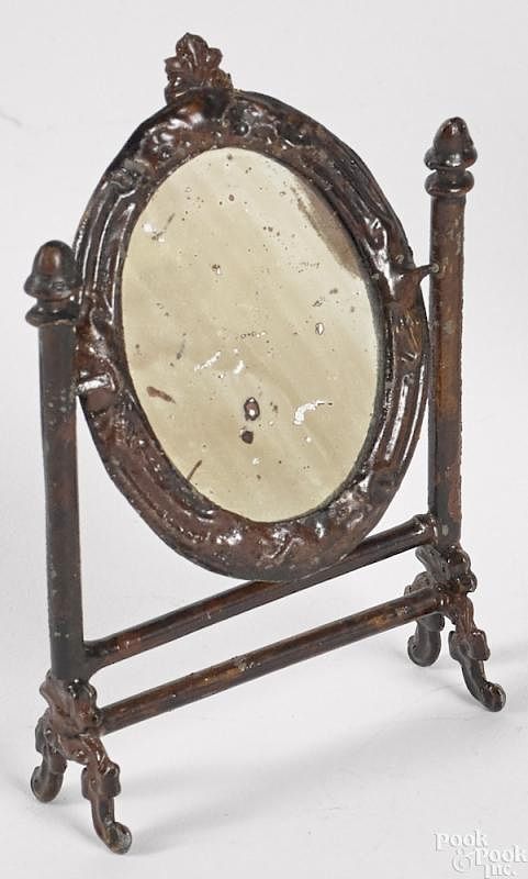 Appraisal: Scarce Rock Graner doll house cheval mirror Scarce Rock Graner