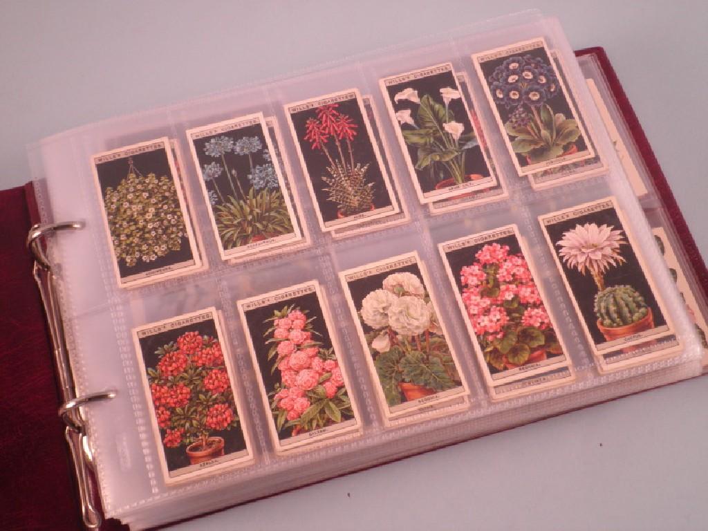 Appraisal: An album of flower related cigarette cards