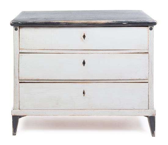 Appraisal: Sale Lot A Gustavian Painted Commode early th century having