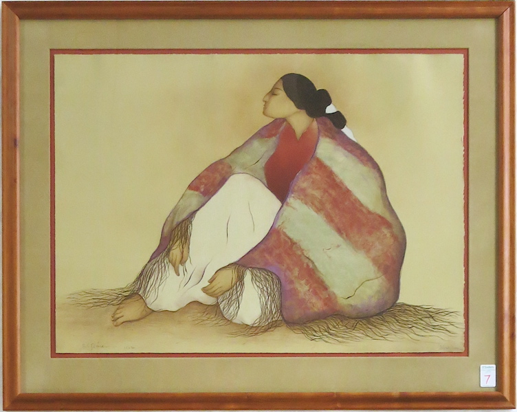 Appraisal: RUDOLPH CARL GORMAN ORIGINAL STONE LITHOGRAPH United States Mexico -