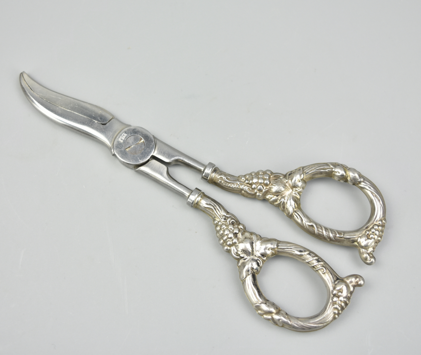 Appraisal: SILVER DINING SCISSORS A set of silver Korean dining scissors