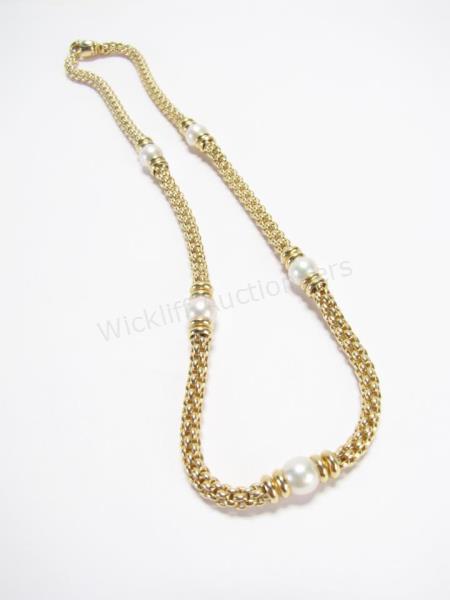 Appraisal: An K rope style necklace by Italian designer FOPE long