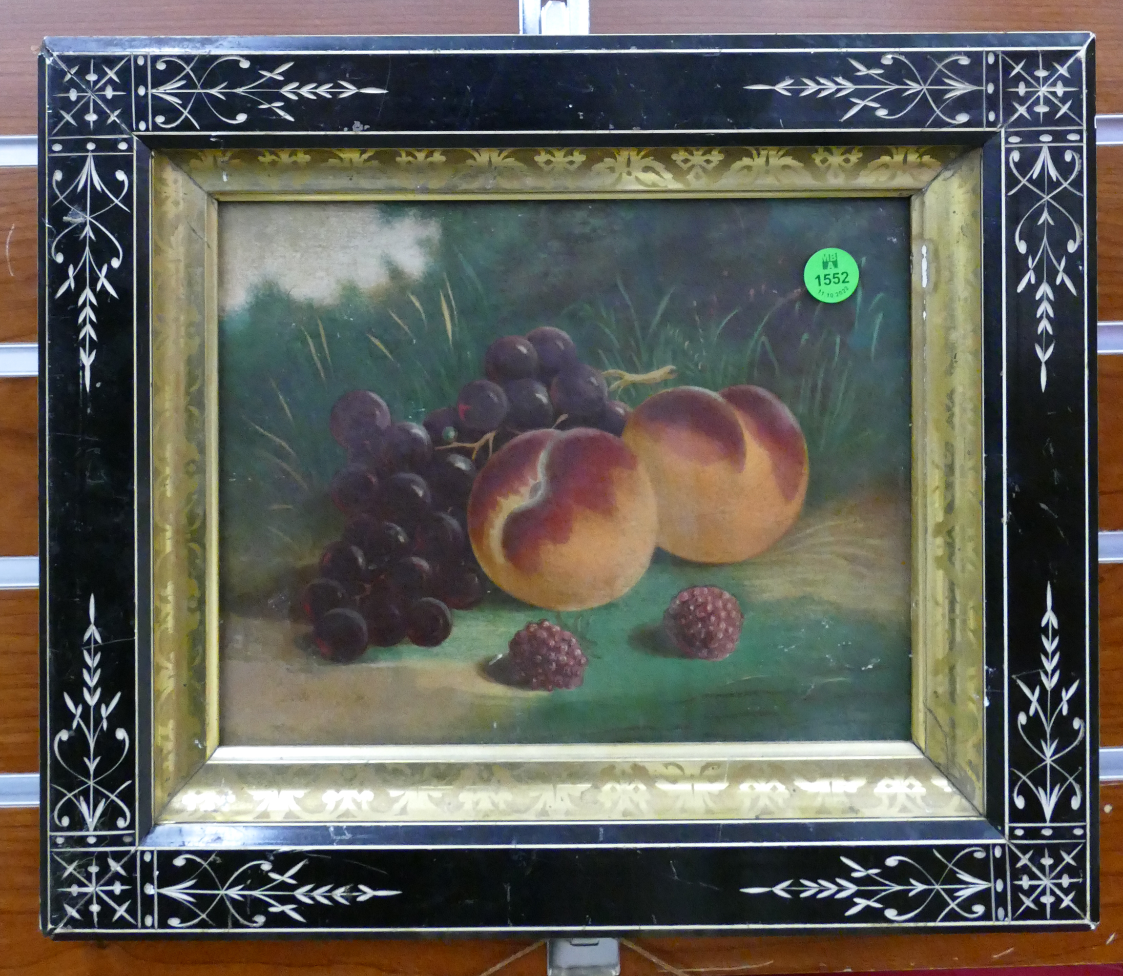 Appraisal: Victorian Framed Fruit Still Life Print- x ''