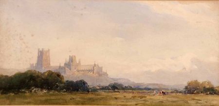 Appraisal: ARTHUR GERALD ACKERMANN - BRITISH Signed Watercolour Ely Cathedral x