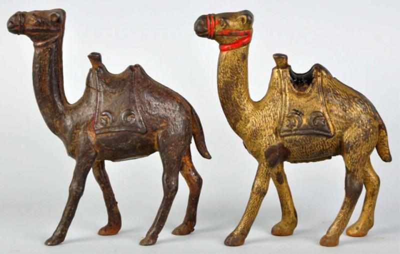 Appraisal: Lot of Cast Iron Camel Still Banks Manufactured by AC