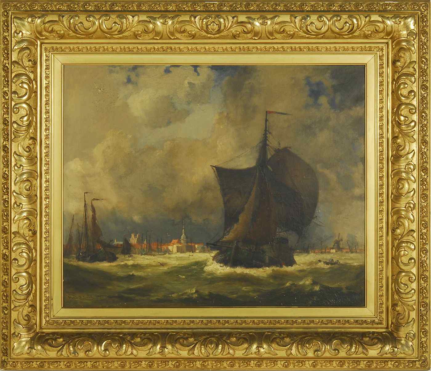 Appraisal: WALTER FRANKLIN LANSILAmerican - A Squally Day Holland '' Signed