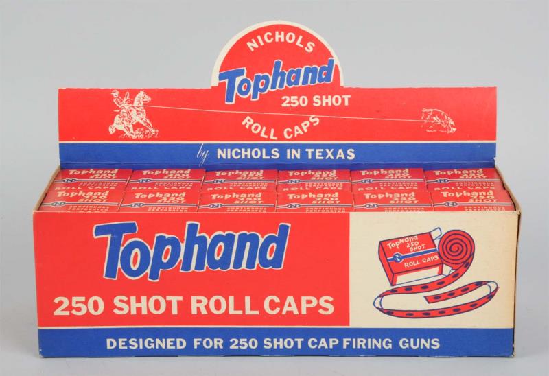 Appraisal: Nichols Tophand Cap Gun Caps This lot includes a full