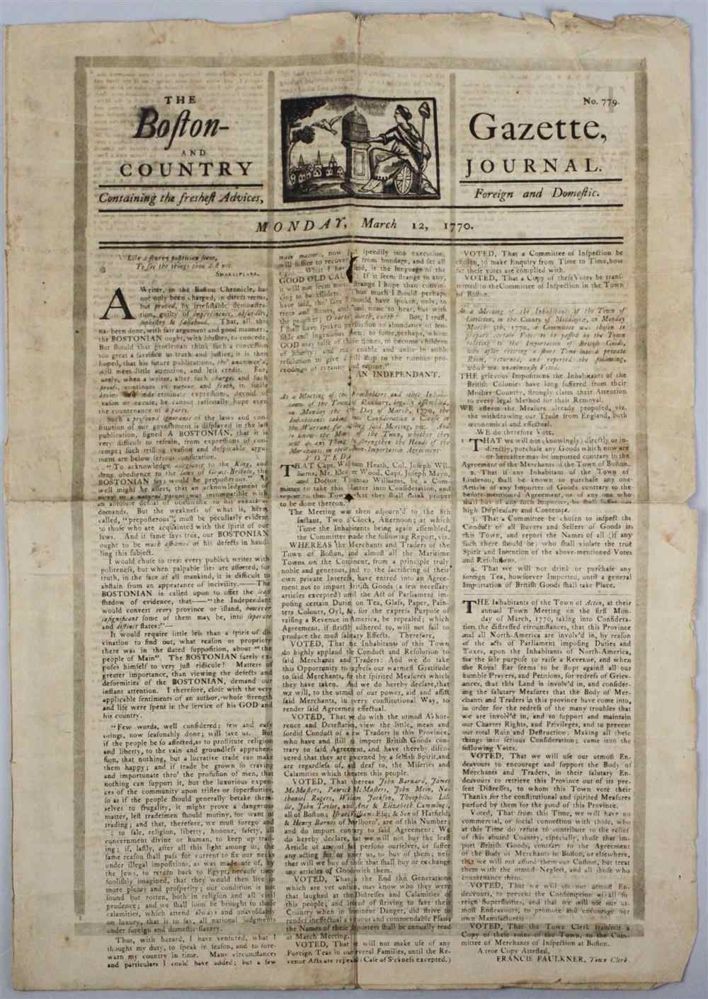 Appraisal: ARTICLE FROM BOSTON AND COUNTRY MARY REPRODUCTION