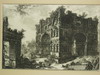 Appraisal: ARCHITECTURAL ENGRAVING - 'Tempio detto Volgarente di Giano' by Piranesi