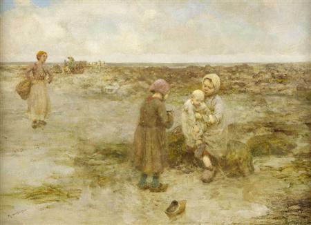 Appraisal: ROBERT MCGREGOR R S A SCOTTISH - THE YOUNG BEACH-COMBER