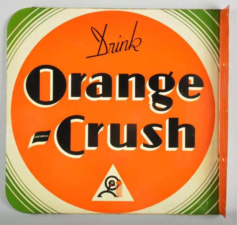 Appraisal: Tin Rare Orange Crush Flange Description Circa s Very scarce