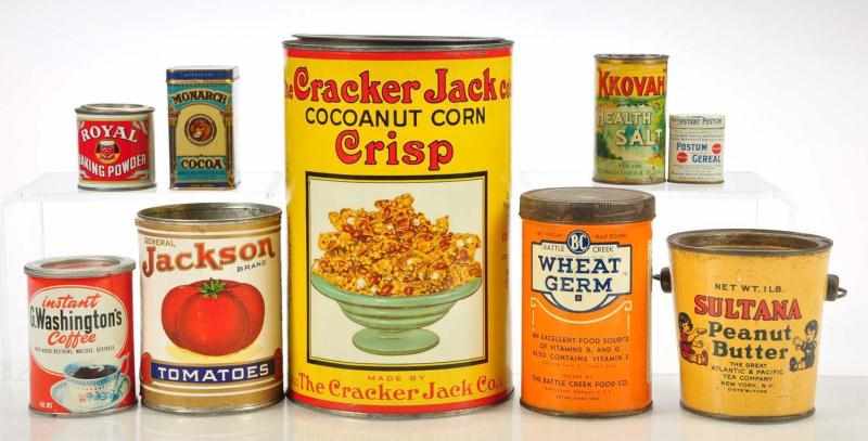 Appraisal: Lot of Assorted Food Tins Description Lot includes G Washington