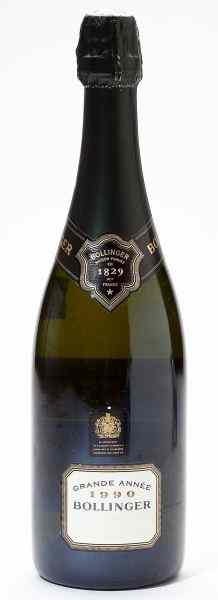 Appraisal: Bollinger ChampagneLa Grande Annee bottleAcquired from the climate-controlled storage of