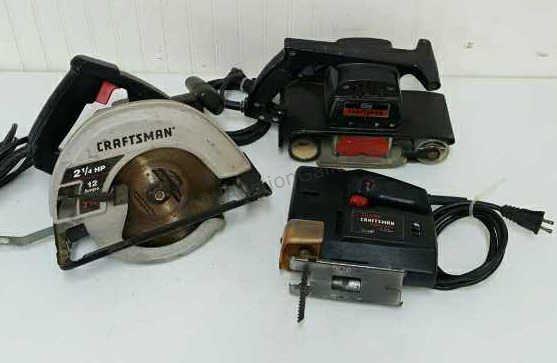 Appraisal: Sears Craftsman electric power tools include Craftsman model hp circular