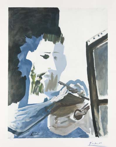 Appraisal: PABLO PICASSO after Le Peintre Color collotype and stencil circa