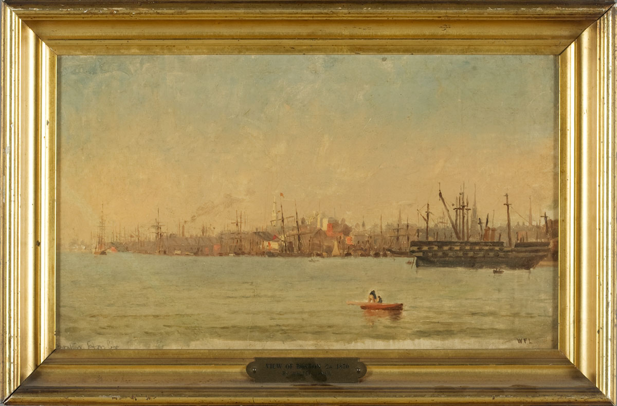 Appraisal: WALTER FRANKLIN LANSIL AMERICAN - VIEW OF BOSTON HARBOR Oil