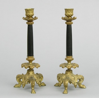 Appraisal: A Pair of Fine French Empire Style Bronze Ormolu Mounted