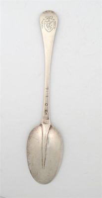 Appraisal: A Queen Anne George I rattail tablespoon with a later