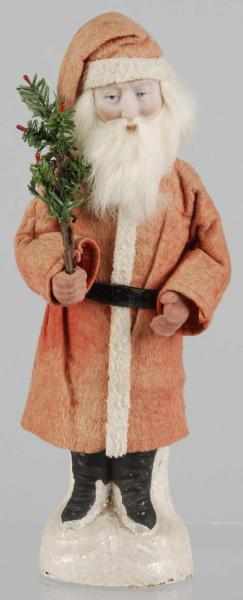 Appraisal: Belsnickel Santa Candy Container Description German All original Composition face