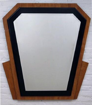 Appraisal: Art Deco-Style Wall Mirror x in