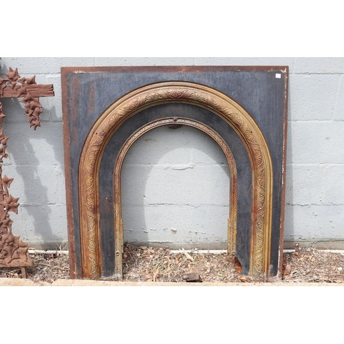 Appraisal: Antique iron fire surround approx cm H x cm L