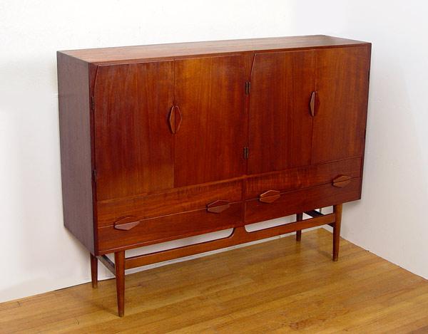 Appraisal: HANS OLSEN FOR BRAMIN DANISH MODERN TEAK CABINET Bramin label